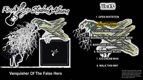 Rock Dojo Student Album #41 " V.F.H.": Party Town (Glenn Fry Cover) Track 2
