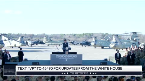 Vice President JD Vance Celebrates Thanksgiving with Servicemembers and Delivers Remarks