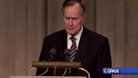 George H. W. Bush Laughs When Talking About JFK Assassination