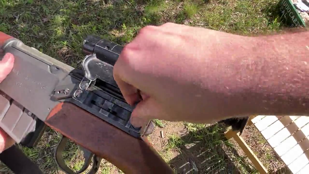 French MAS 49/56 w/ scope POV firing