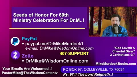 Wed. Oct. 1st - Mentorship Month With Mike Murdock..!!! Session 1..!