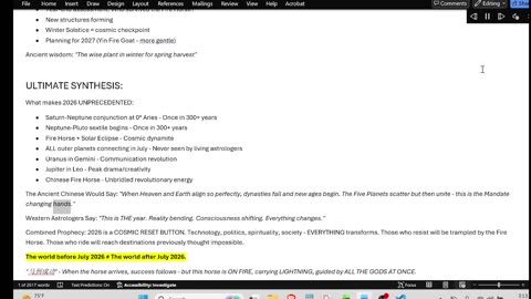 2026: MONTH-BY-MONTH CELESTIAL SYNTHESIS
