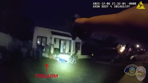 Anaheim police officer fatally shot an armed suspect during a struggle