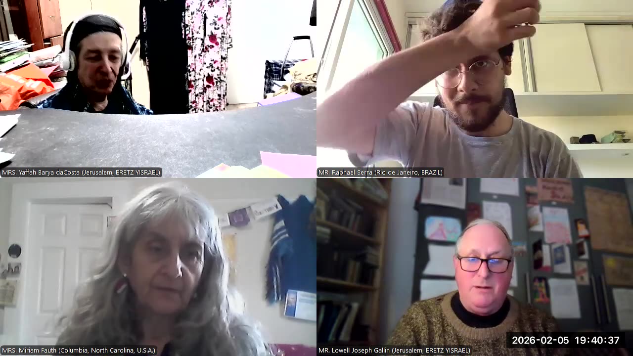 R&B Monthly Seminar: R&B Preparing For Redemption: Conversations for Possibilities (Episode #4 -- Thursday, February 5th, 2026). MADAM Chair: MRS. Yaffah Batya daCosta (Jerusalem, ERETZ YISRAEL/Land Of Israel)