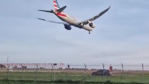 American Airlines flight from JFK Airport escorted by Italian Air Force