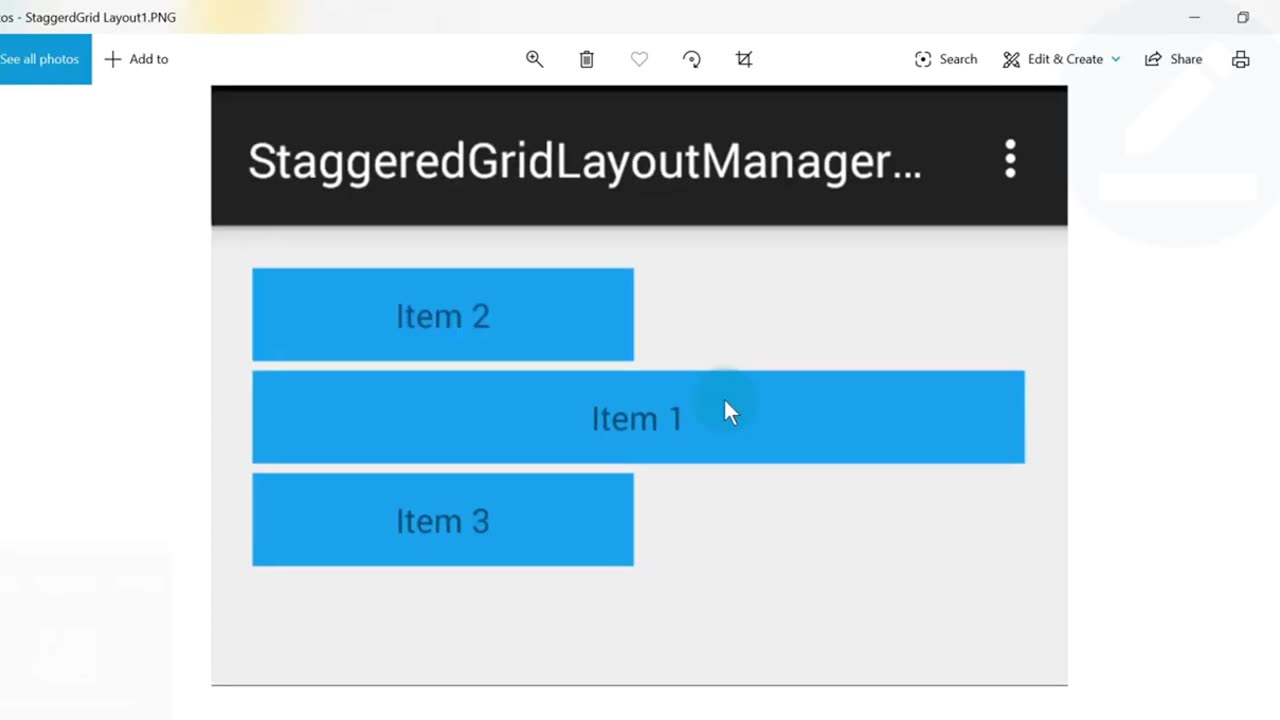 36 StaggeredLayoutManager in RecyclerView in Android _10