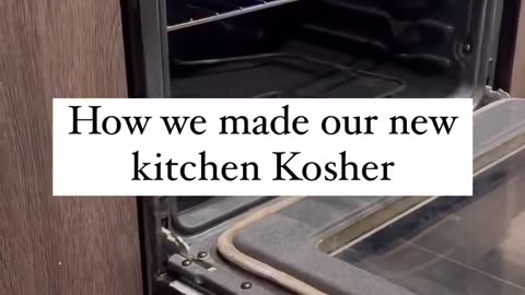 How to rid your kitchen of the 'Goyim non kosherness' that was there previously!😁