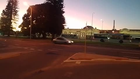 Fremantle traffic sign that I saw being hit by car destroyed again. What are the odds?