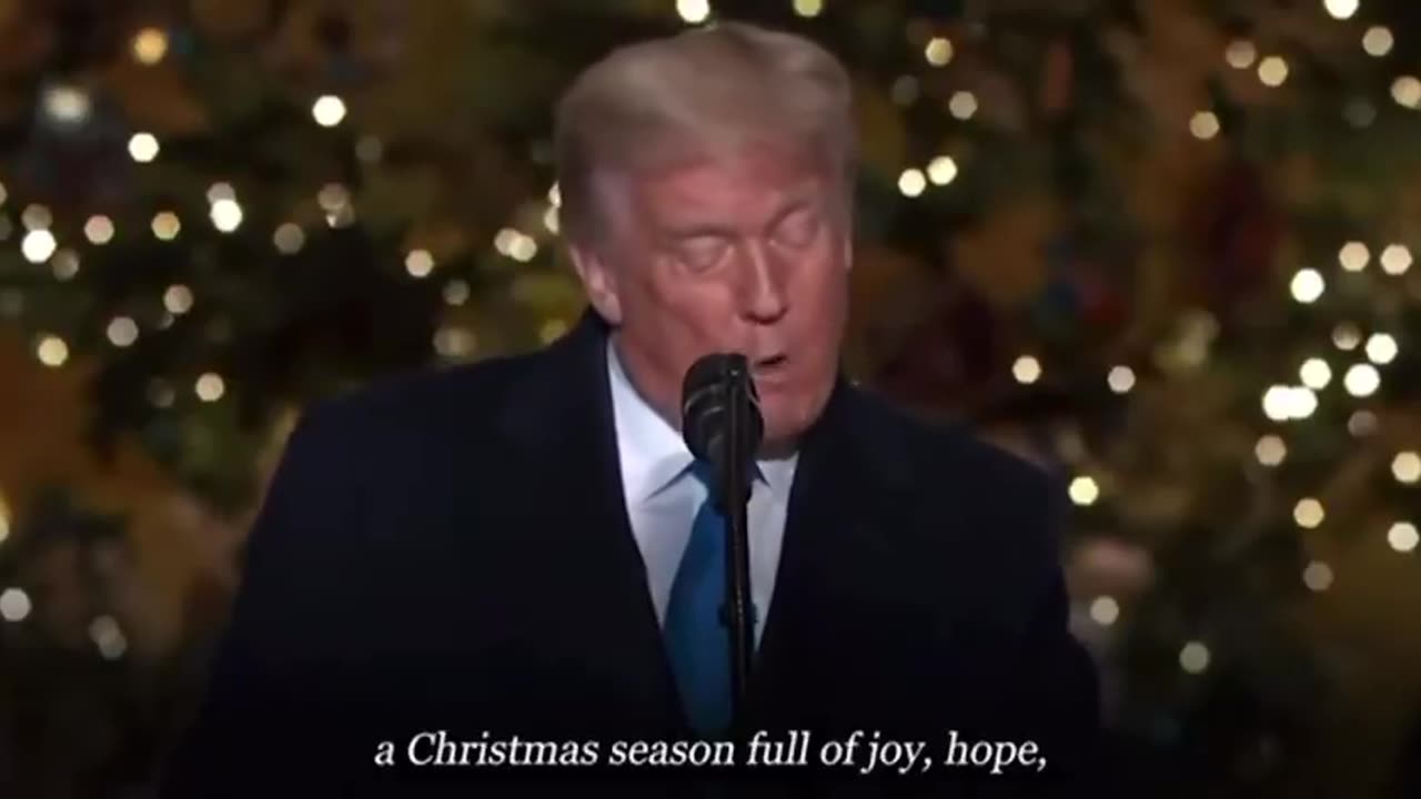 President Trump stuns the world by dropping the most beautiful Christmas video.