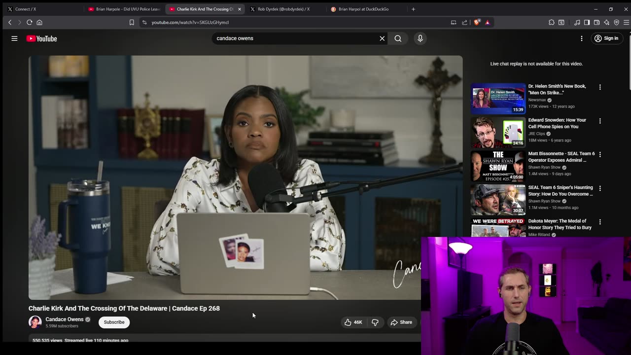 Charlie Kirk Shawn Ryan Interview a call for censorship? / Candace isn't letting up