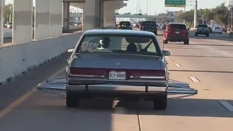 Driver Stunned by Car with Massive Oversized Rims