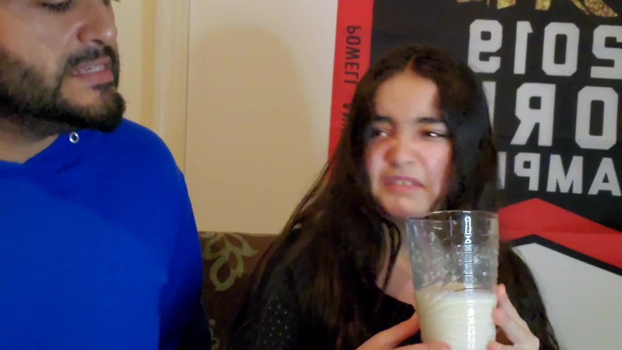 Little Sister Tries Protein Shake for the First Time