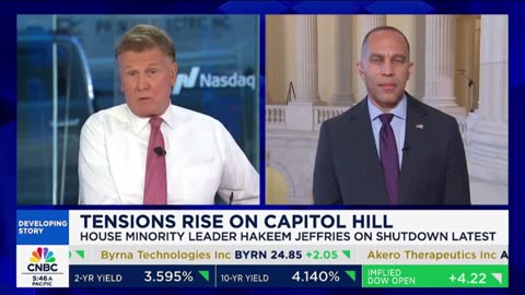 CNBC Host Points Out Hakeem Jeffries Hypocrisy