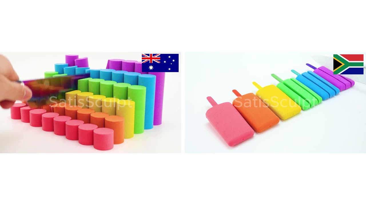 Symmetry of Nations 🇦🇹🇿🇦 — Pure 4K Visual ASMR • Harmonic Contrast • 動きの芸術