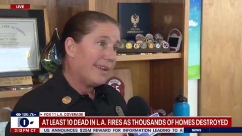 Los Angles Fire Chief Admits That City Failed Her Organization