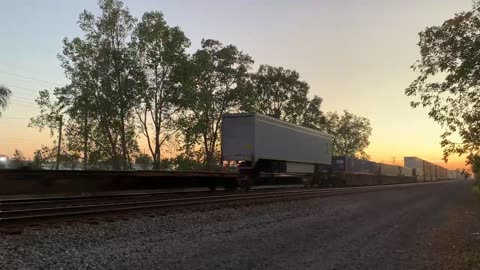 CSX Train SD70MAC 4766 working hard