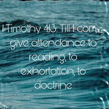 1 Timothy 4 :13 #scripture #bible #verse #verseoftheday #inspiration #shorts