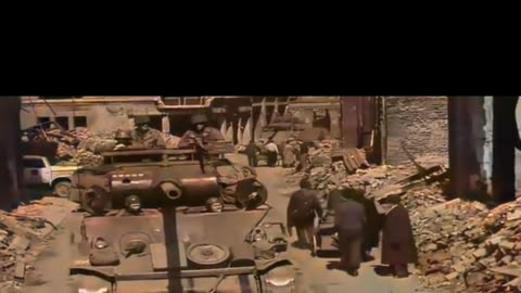 Life in Nordhausen 1945 glimpse of the past #Colourized footage 🏰 🇩🇪 🎥