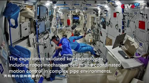 🚀🔧 Shenzhou-19 Crew Tests Pipe Inspection Robot 🛰️