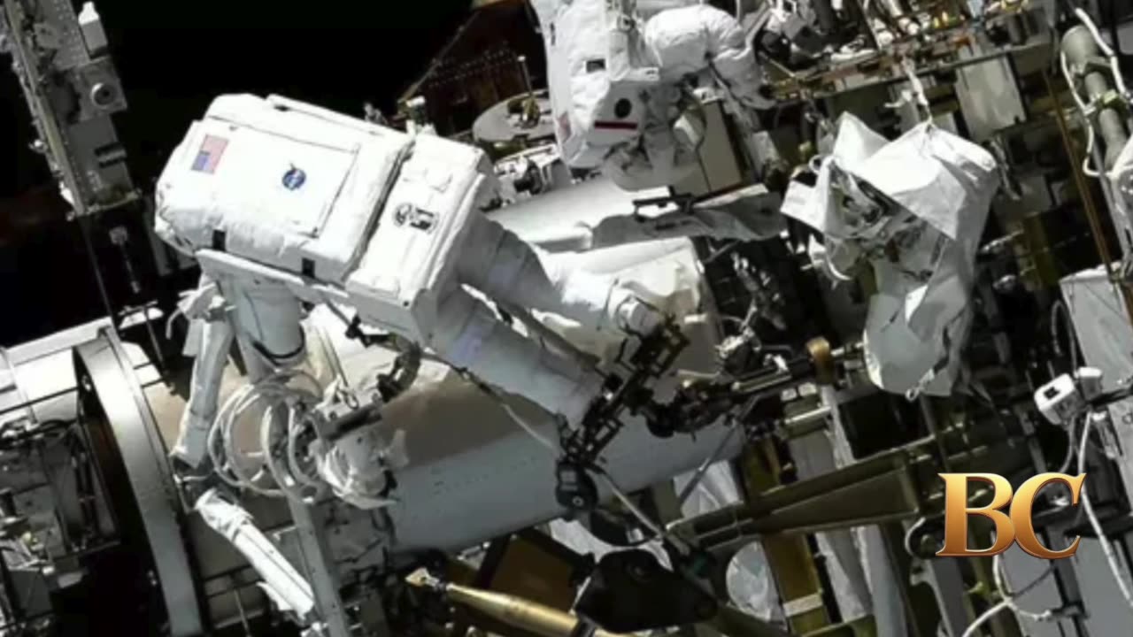 Astronauts repair black hole observatory, inspect cosmic ray detector on ISS spacewalk