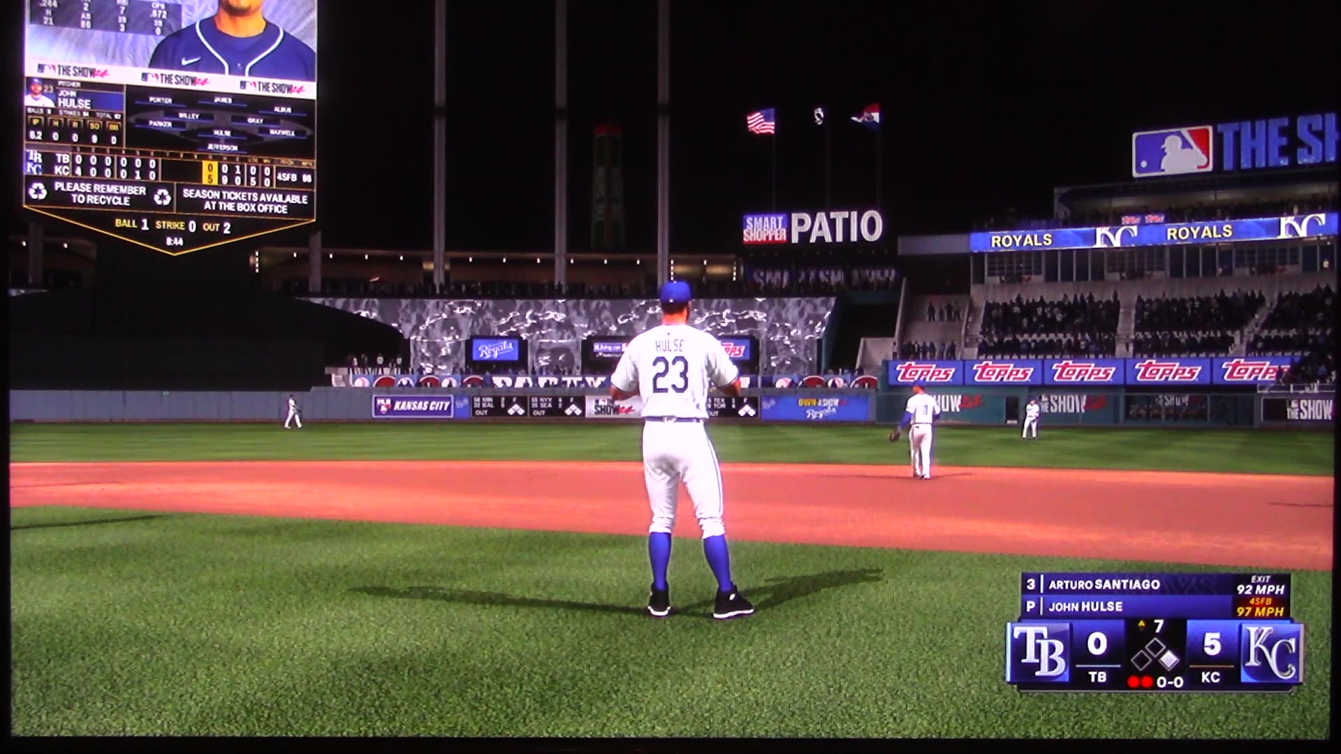 MLB The Show: Kansas City Royals vs Tampa Bay Rays (S22 G25)