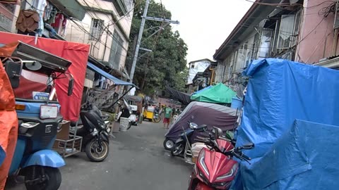Street of Vendors on Lt. Garcia Street in Paranaque City in the Philippines