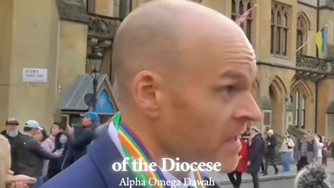 Man asking liberal Priest if he supports abortion