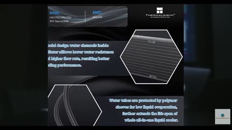 Thermalright Aqua Elite 240 V3 Water Cooling CPU Cooler, Double PWM ARGB Fans wi