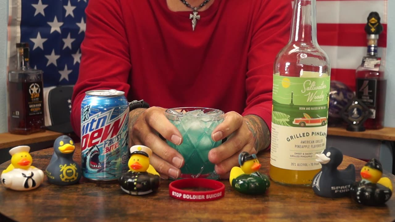 George Gauthier - Saltwater Woody Grilled Pineapple Rum & Mtn Dew Frost Bite