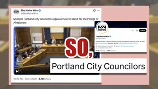 Video Does NOT Show Portland, Oregon City Council Refusing To Stand For Pledge Of Allegiance