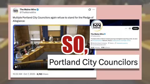 Video Does NOT Show Portland, Oregon City Council Refusing To Stand For Pledge Of Allegiance