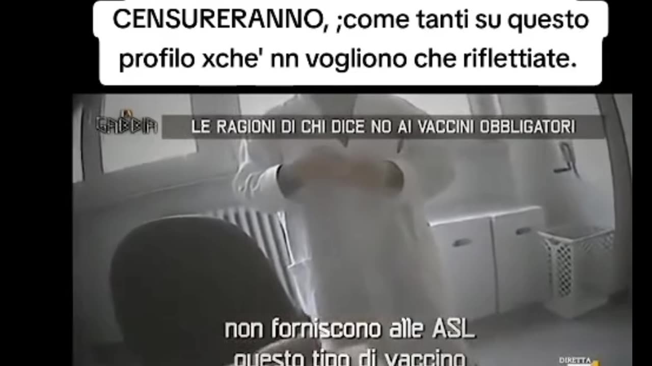 Telecamera nascosta: Scandalo dei vaccini pediatrici in Italia.