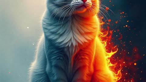 Fire & Ice Cat