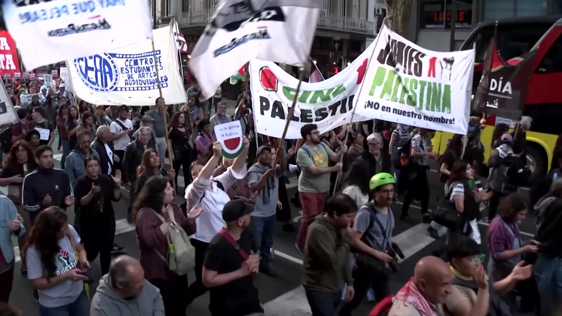 From Turkey to Argentina, protesters rally for Gaza flotilla
