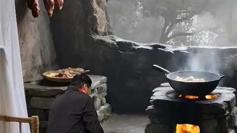 Rainy Cave Resort Cooking.