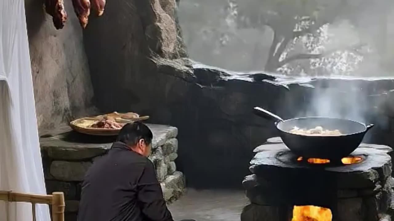Rainy Cave Resort Cooking.