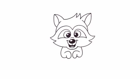 How to Draw A Cartoon Raccoon