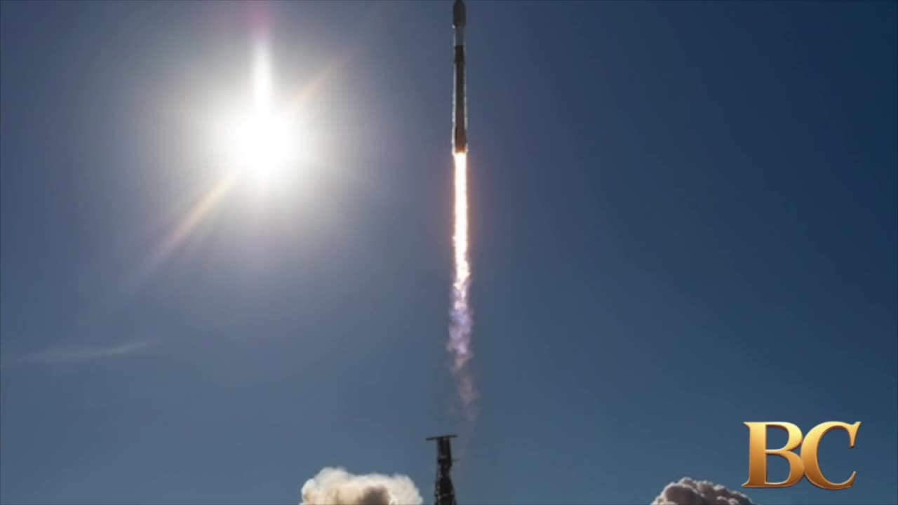 SpaceX Falcon 9 rocket launches Starlink satellites from Vandenberg in California