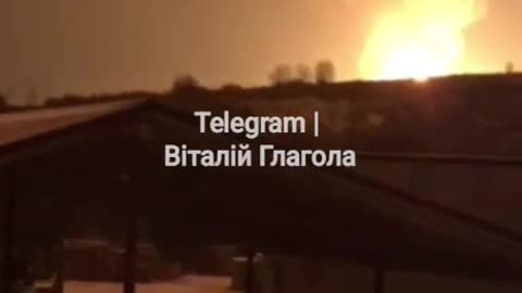 There was an explosion at night, followed by a massive fire on one of the sections of the Druzhba
