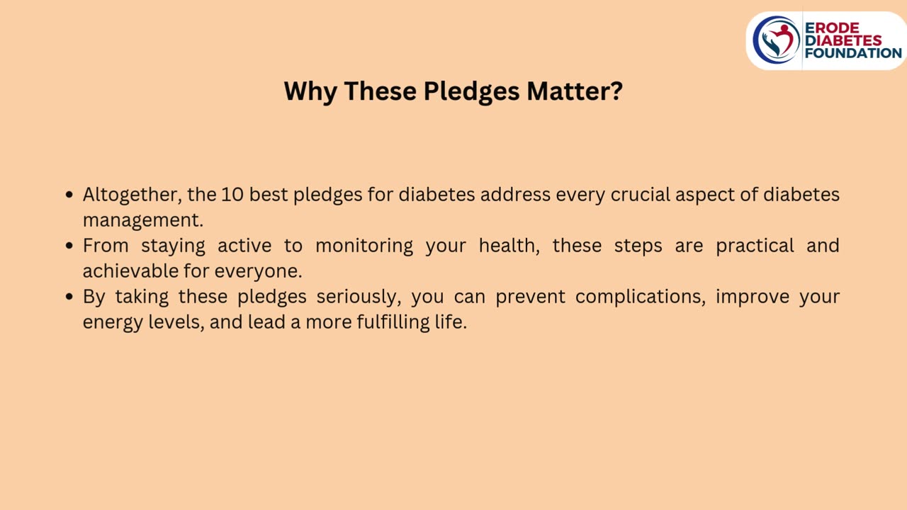 10 Best Pledges for Diabetes: Aim 2025 for a Healthier Life