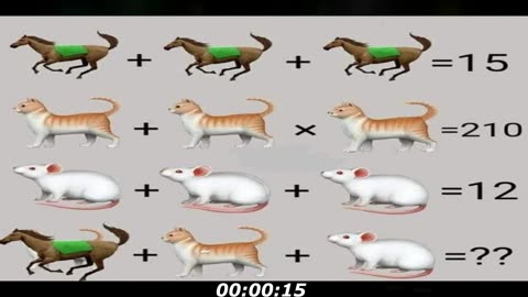 Horse puzzle: Horse, dog and mouse, many people don't notice that...