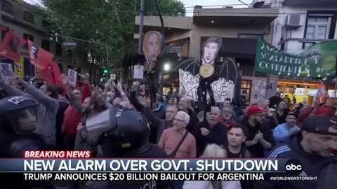 Trump addresses $20 billion bailout for Argentina amid U.S. government shutdown
