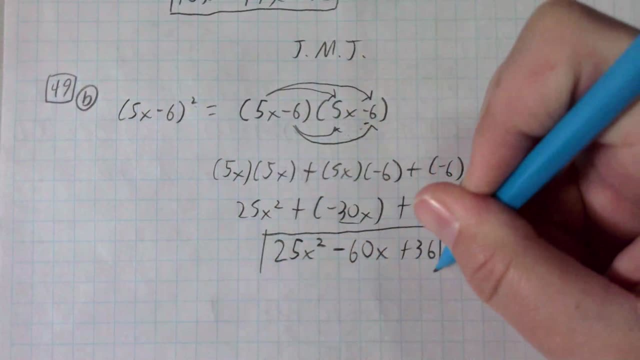 Saxon Algebra 1 Lesson 49 (b)