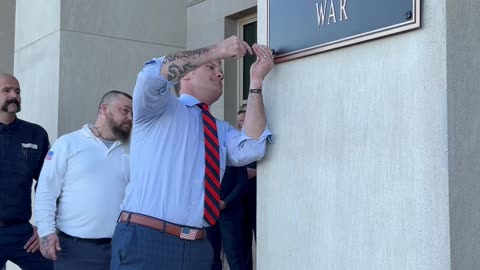 NEW - Hegseth installs a new "Department of War"