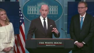 Libs in the White House press corps screamed at Trump’s Deputy Chief of Staff Stephen Miller