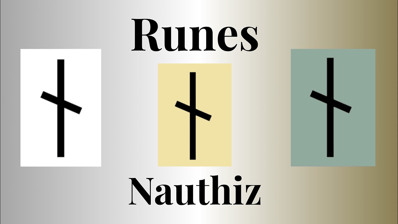 Nauthiz - The Rune Of self needs! 🌟🕯️