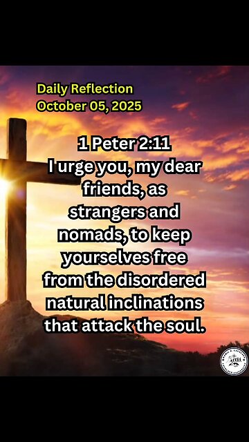 Daily Reflection October 05, 2025 #faith #bible #reflection