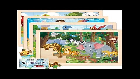 Wooden Animals Puzzles for Kids Age 3 4 5 Year Old 4 Review