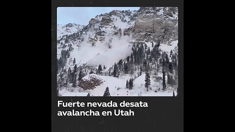 Intensa nevada causa avalancha en Utah, EE.UU.