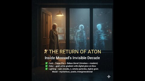 MOSSAD | The Return of Aton – Inside the Invisible Decade